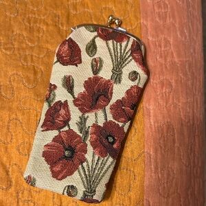 Floral Tapestry  - Red and Cream